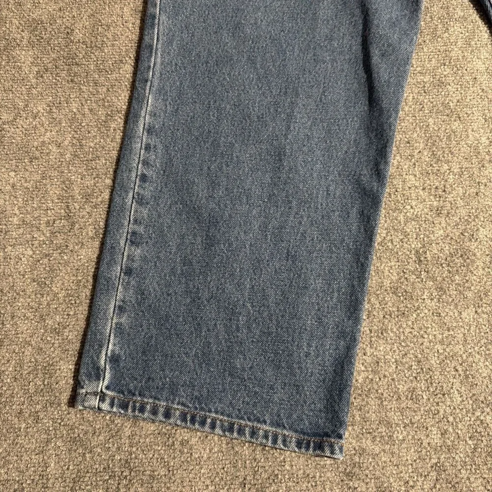 Vintage L.L. Bean Denim Jeans Mens Size 46x29 Blue Straight Cotton Made Mexico
